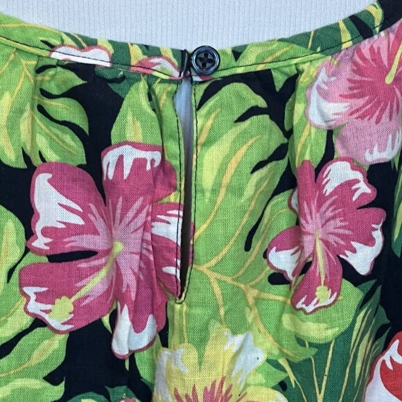 NWT $75 Gymboree Tropical Flutter Linen Dress Adult Women's XXL Aloha Tidal - Picture 8 of 16
